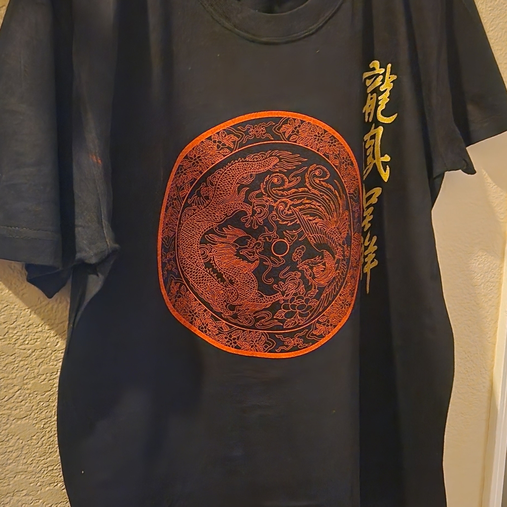 Black and Red Graphic Men's Shirt